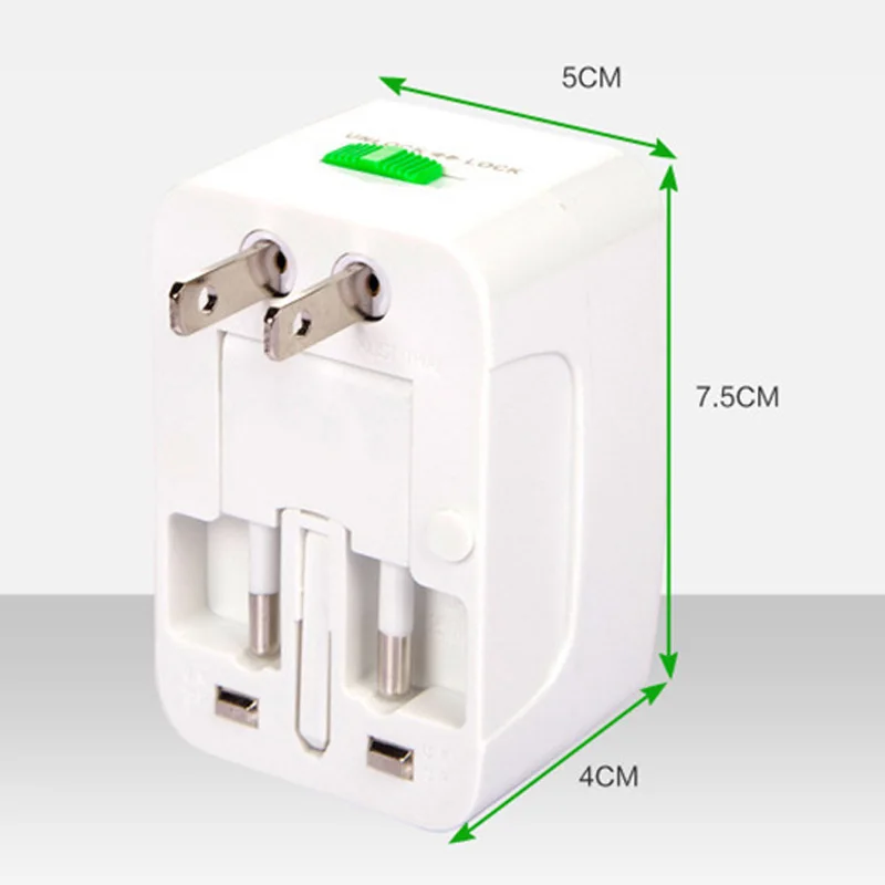 

Multi-Converter Universal Travel Wall Charger Adapter Power Plug Box 6A 110-240V
