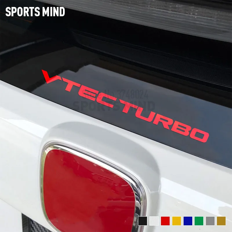 VTEC TURBO Viny Наклейка на лобовое стекло автомобиля для Honda Civic Fit Jazz JDM Typer R аксессуары