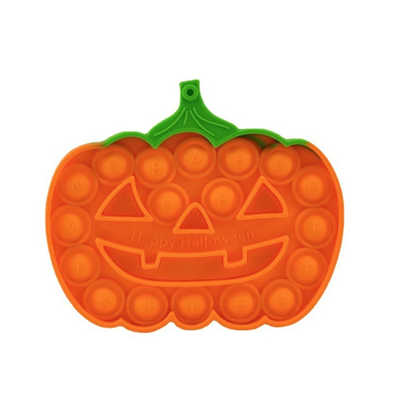 

Halloween Pumpkin Shape Push bubble Fidget Toys Children Kawaii Kids Antistress Bubble Desktop Decompression Educational Gift