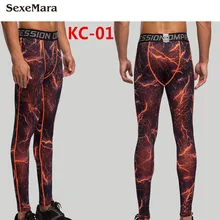 Мужские штаны для тренировок, фитнеса, Компрессионные Леггинсы, штаны с 3D принтом, быстросохнущие обтягивающие колготки, Кроссфит, бодибилдинг, Брюки ММА