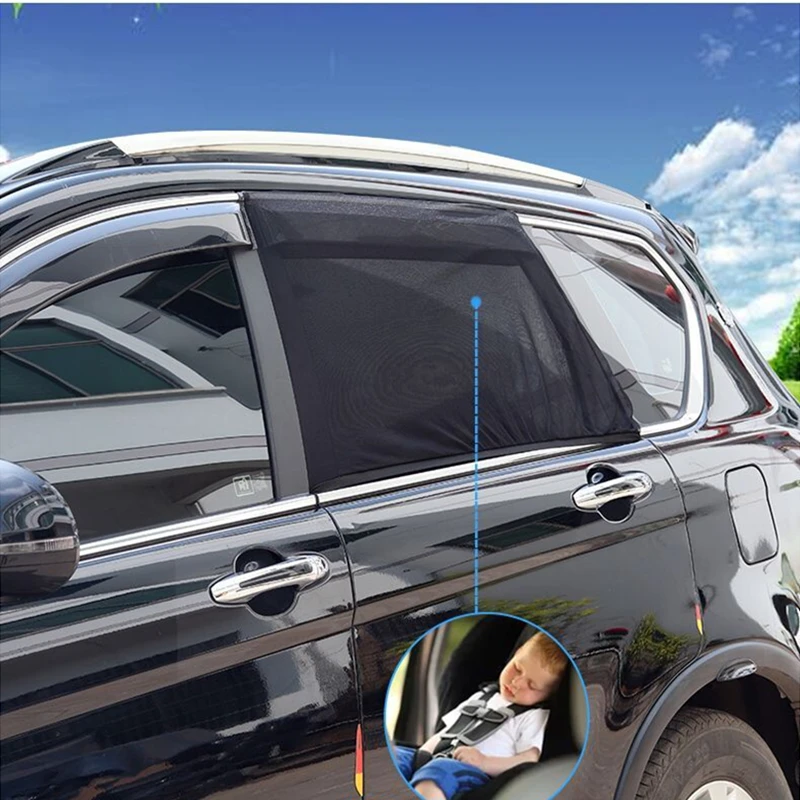 Car Sun Shade Side Window Sunshade Cover UV Protect perspective mesh