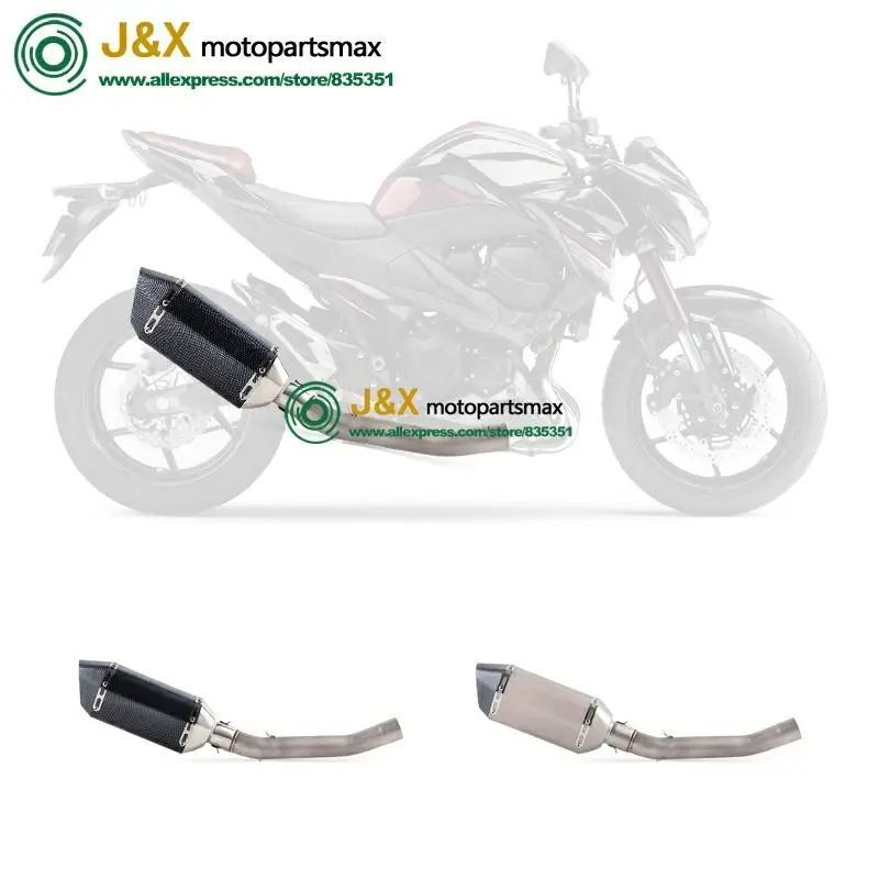 Полная система, слипоны для kawasaki Z750 Z 750, глушитель для мотоцикла, поход, средняя Соединительная средняя труба