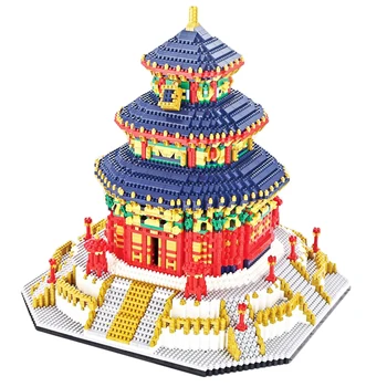 

AIBOULLY 66525 World Famous Architecture China The Temple of Heaven 3D Mini DIY Diamond Building Blocks Bricks Toy Children