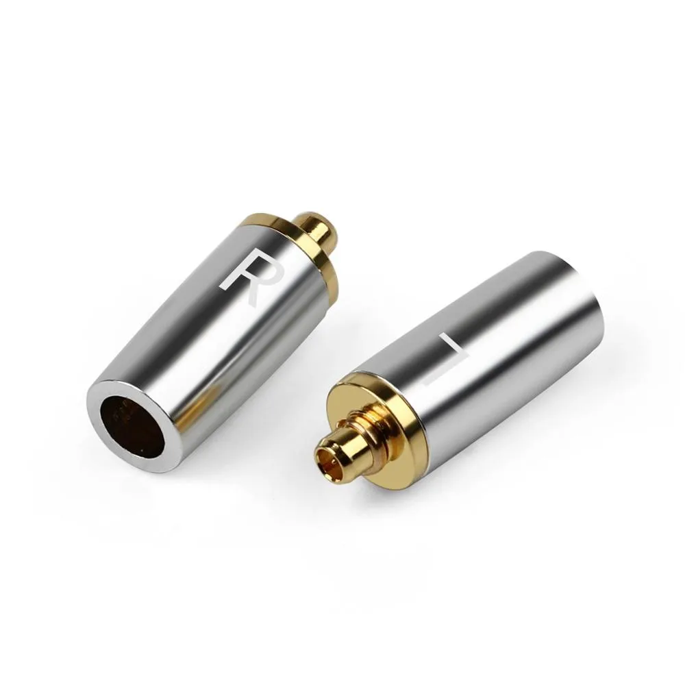 4Pair MMCX Adapter For UE900 SE535 SE215 W10 Headphone Pin Gold Plated Copper Plug Earphone Audio Jack DIY Metal Wire Connector