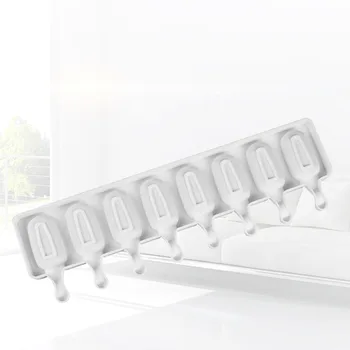 

1pc Ice Cream Mold Silicone 8 Grid Creative DIY Reusable Tools Popsicle Tray Popsicle Maker for Home