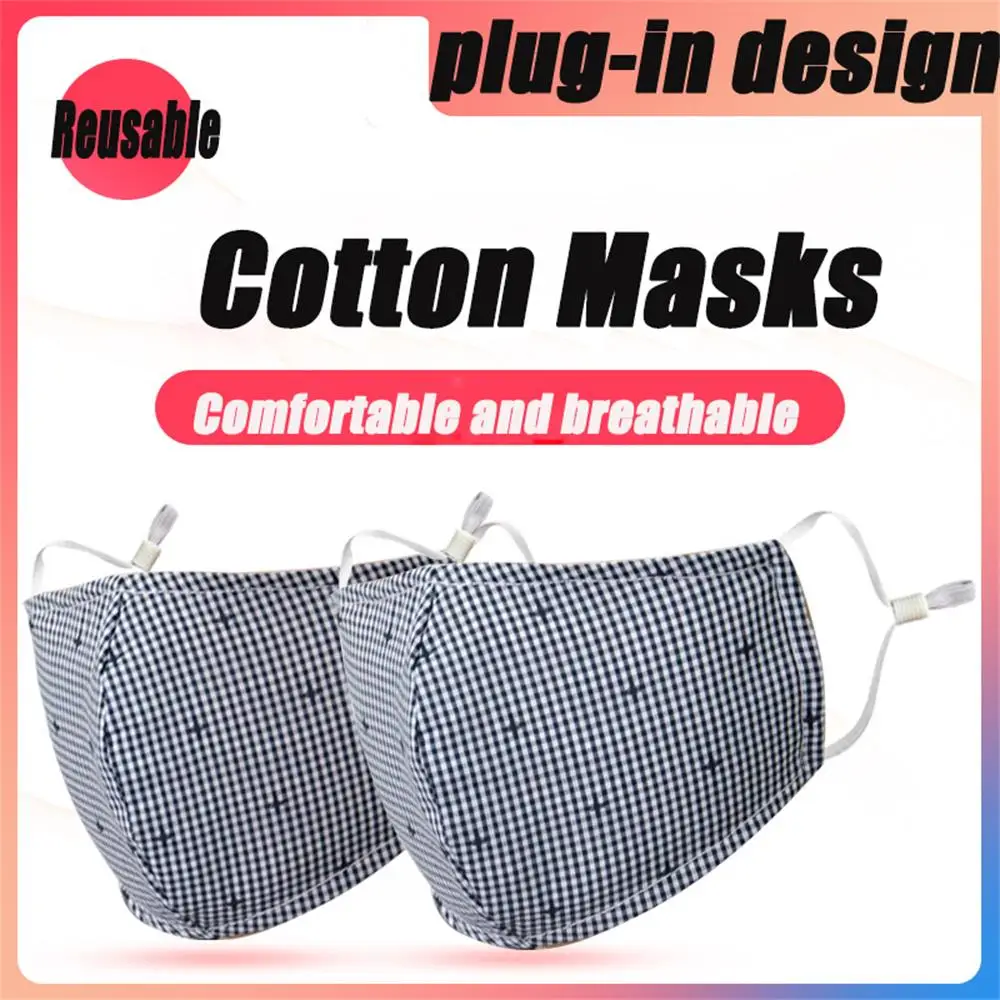 

2Pcs/Bag Anti-dust Reusable Cotton Masks Breathable Washable Windproof Cotton Masks Earloop Mouth Face Cover Fashion Unisex Hot