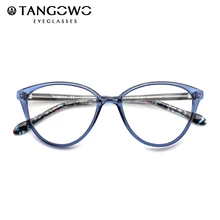 TANGOWO ацетатные очки, оправа для женщин, прозрачные модные очки по рецепту, стильные женские очки, оптические оправы, сексуальные очки