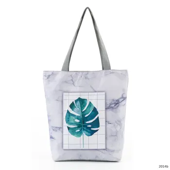 

Cute Beach Bag Fashion Reusable Shopping Bag Floral Printed borsa di tela Cheap Reusable Grocery Bags Eco Friendly Tote bag