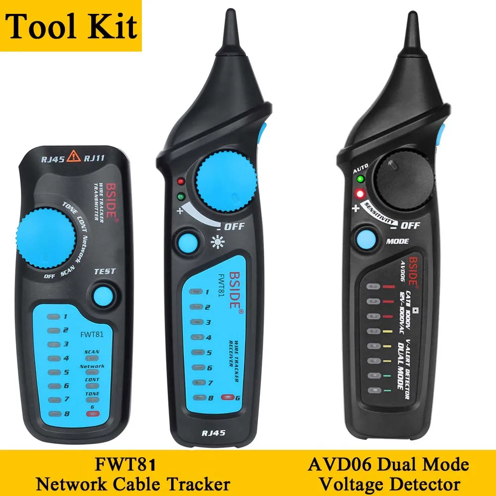 Tool Kits BSIDE FWT81 сетевой кабель Линия Tracer AVD06 поиск места кабеля может нести напряжение - Цвет: Tool Kits