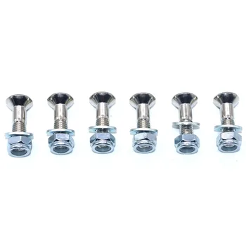 Universal Silver Sprocket M8 Bolts Nuts Crankset Chainwheel Screws For SX XC XCF CRF YZF WRF KXF KLX RM RMZ