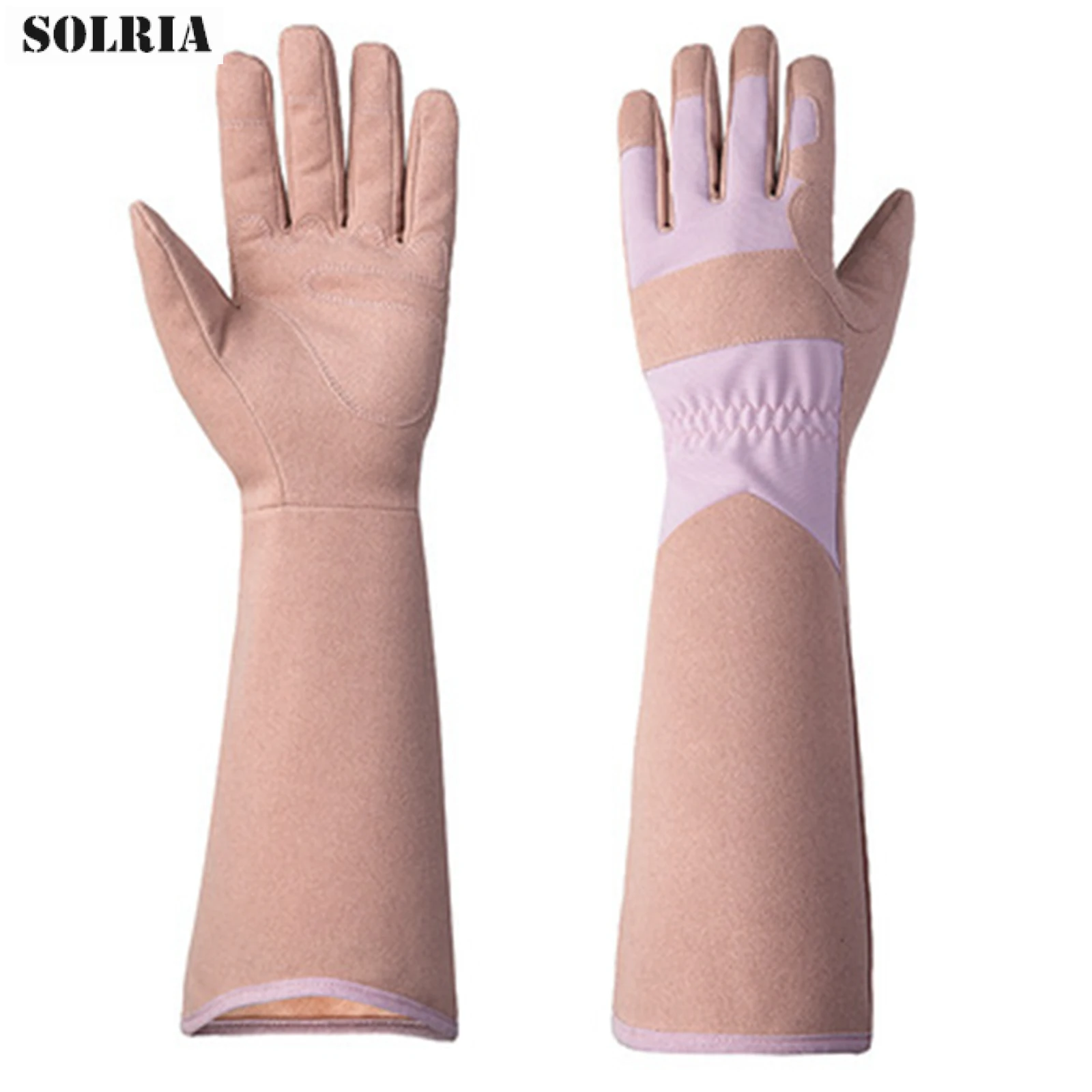 Long Gardening Gloves Floral Printed Protective Garden Gloves Long