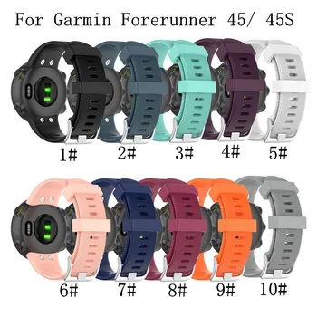 

50pcs For Garmin Forerunner 45 45S Sports Soft Silicone Replacement Watch Band Wrist Strap Smart watch Wearable accessories 45 S