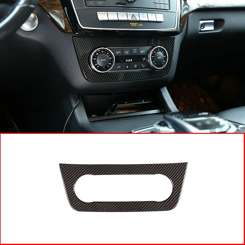 

Carbon Fiber ABS Central Control Air Conditioning Decoration Frame 1 PCS For Benz ML GLE GL/GLS Car Accessories