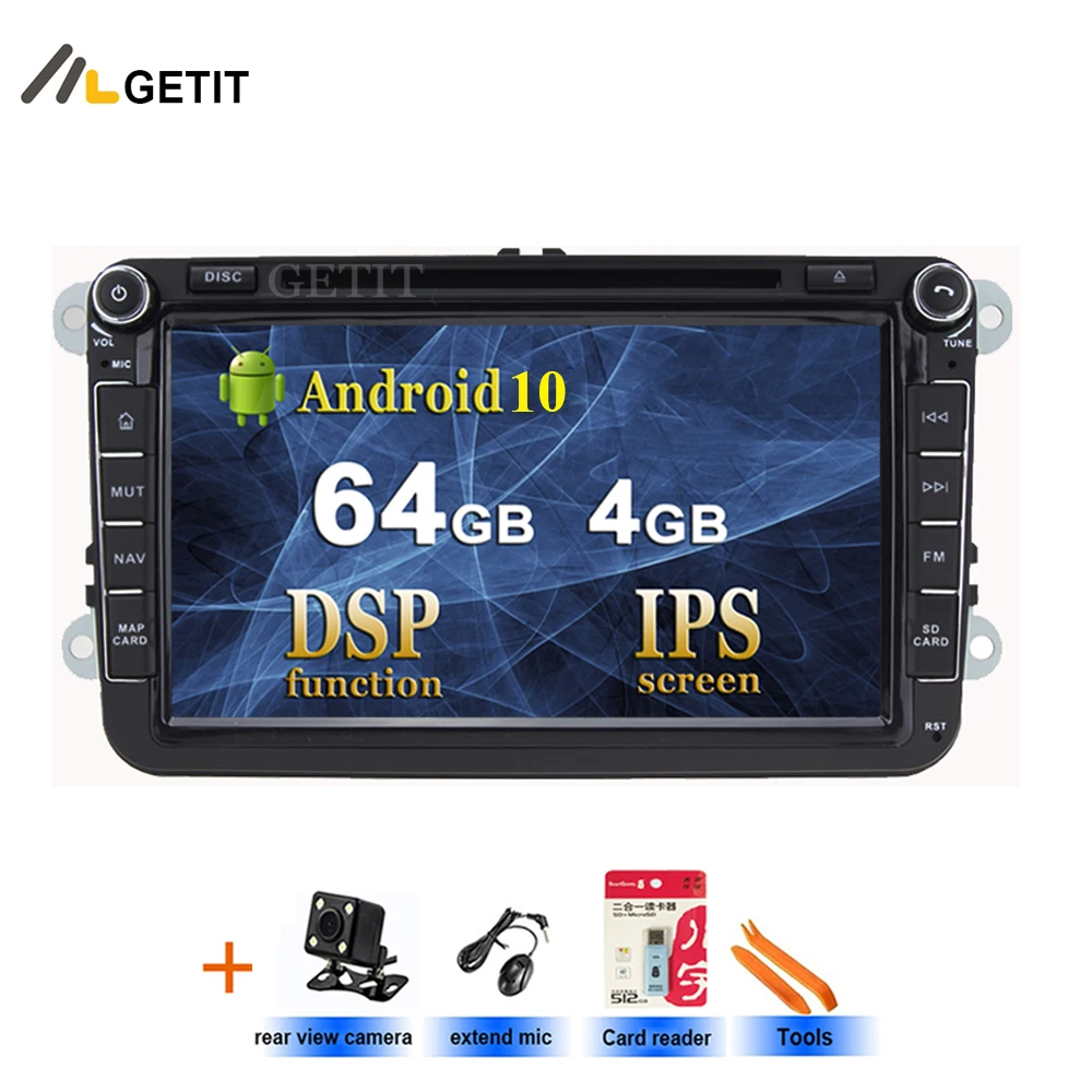 IPS экран Android 10 автомобильный DVD Радио Стерео GPS для VW Passat CC Golf 5 6 T5 EOS B5 B6 B7 Jetta Touran Tiguan