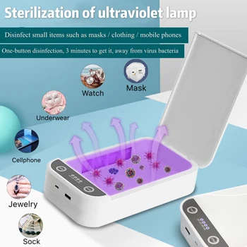 

Multifunction UV Sterilizer Disinfection Box Automatic UV Sterilizer for Mask Toothbrush Mobile Phone Beauty Underwear Beauty