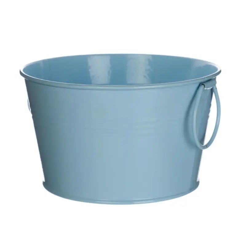 3pcs blue Жесть мини бочонок для ванной кухни бытовой воды открытый сад полив цветочный контейнер гаджет полив цветочный контейнер - Цвет: 3pcs blue