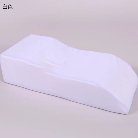 Shape Sponge Portable Travel Footrest Leg Raiser Pillow Bed Foot Rest Relax Support Pillow White Blue Cover Massage Pillow