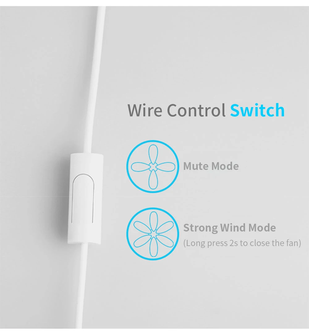 Xiaomi VH CE 7 Inch Portable Mini Metal Mute Fan Dual Mode Home Office Desk Brushless Motor Fan