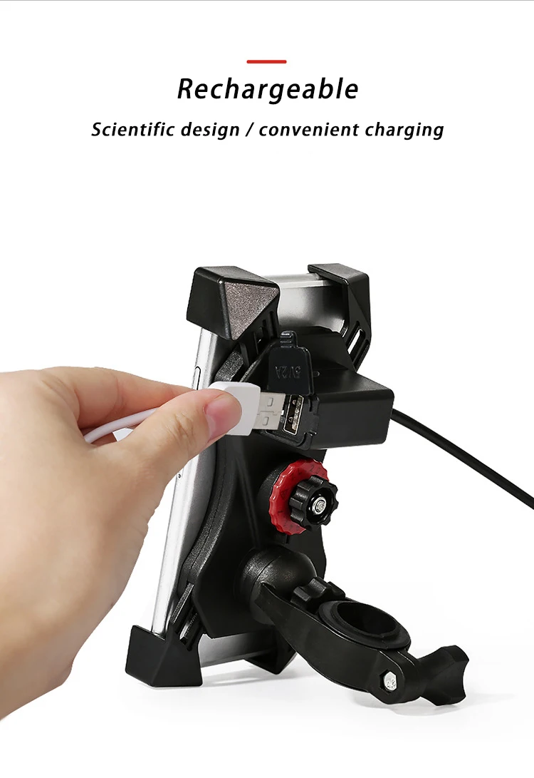 Универсальный держатель для телефона moto rcycle с поворотом на 360 градусов, держатель для телефона на руль, перезаряжаемое зеркало для мотокросса, держатель для сиденья