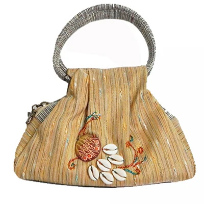 Модная женская сумка в национальном стиле, мини-сумка, дизайнерская сумка на плечо, роскошные ручные сумки для женщин, новинка, винтажная сумка - Цвет: gold