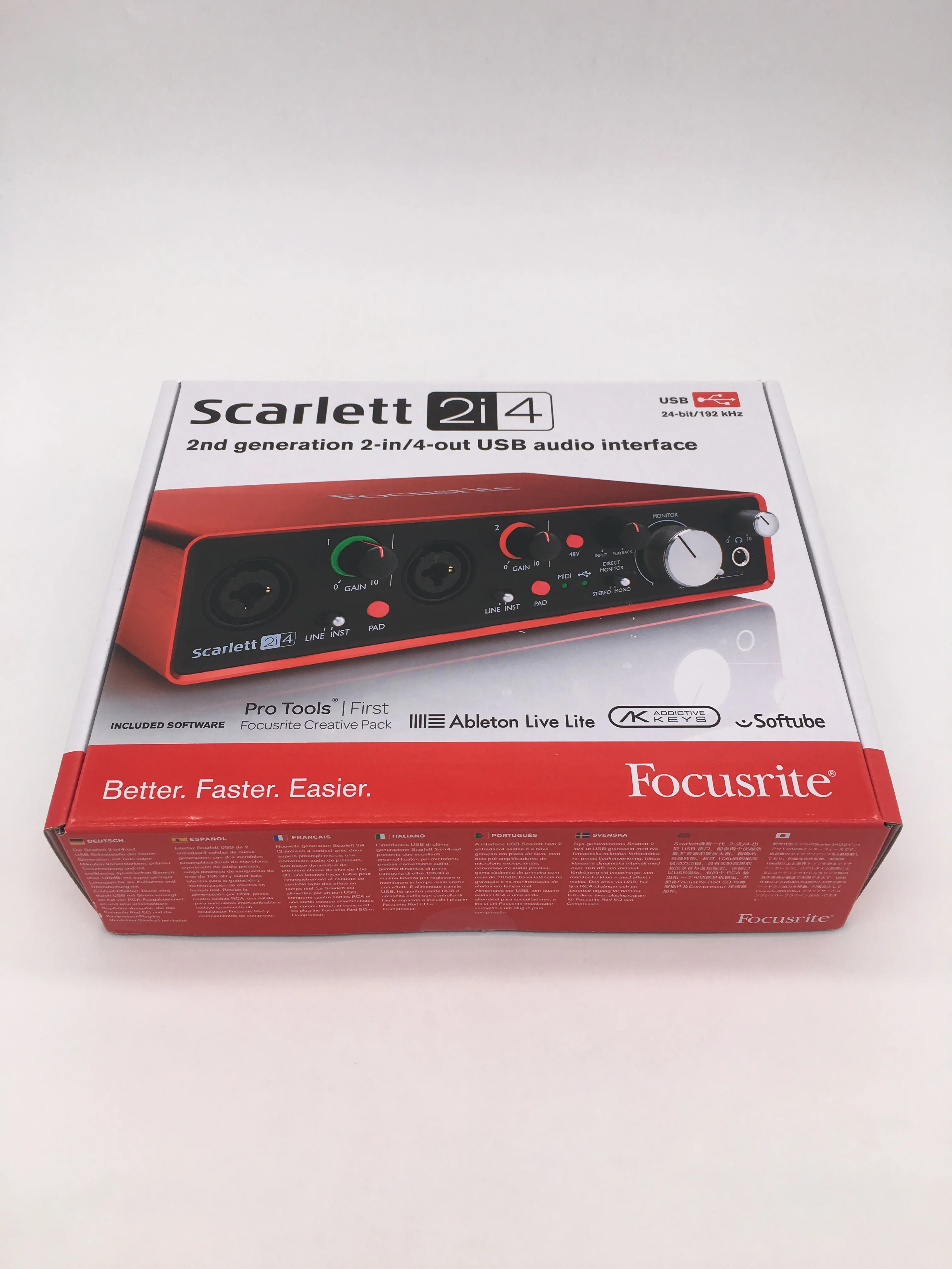 New Upgraded Focusrite Scarlett 2i4 (2nd gen) 2 in / 4 out USB audio interface sound card professional for recording|Headphone Amplifier| - AliExpress New Upgraded Focusrite Scarlett 2i4 (2nd gen) 2 in / 4 out USB audio interface sound card professional for recording|Headphone Amplifier| - AliExpress