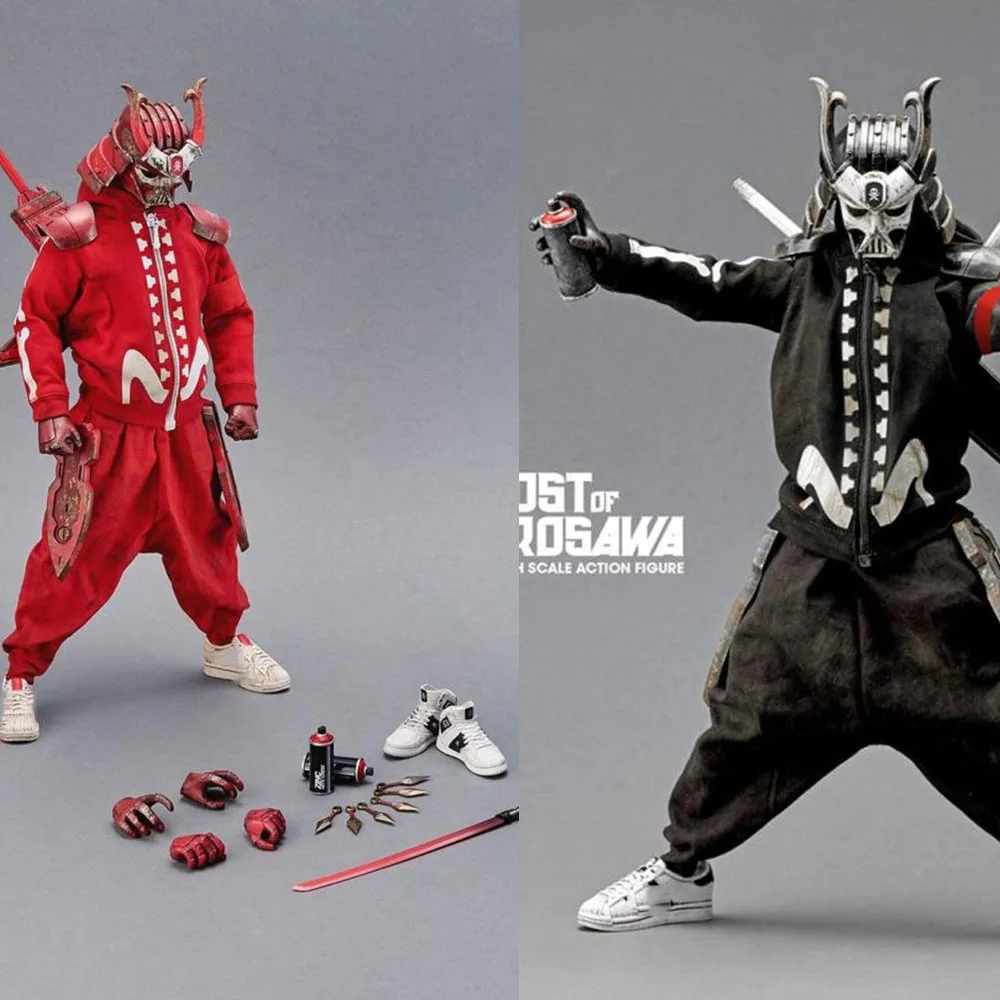 

Collectible 1/6 Scale Kurosawa's Ghost Ghost Face Warrior Full Set Action Figure Doll Red/Black Version for Fans Gifts