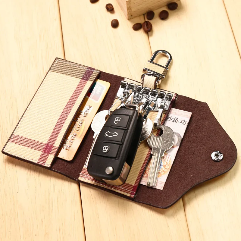 Повседневный чехол для автомобильных ключей сумка кошелек держатель брелок