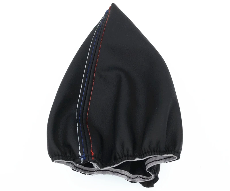 Manual Car Gear Shift Collar Leather Boot Cover Case For Bmw E46 3