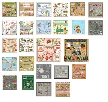 

Lady Lafite style color ( linen /camel) aida 100% cotton threads Cross stitch sets styles Lovely Counted Cross Stitch Kit