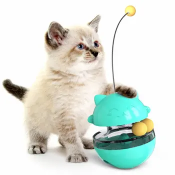 

Cat Toy Turntable Scratching Itchy Cat Toy Food Container Turntable with Suction Cup Silicone Tickle Cats Hair Brush for Pet