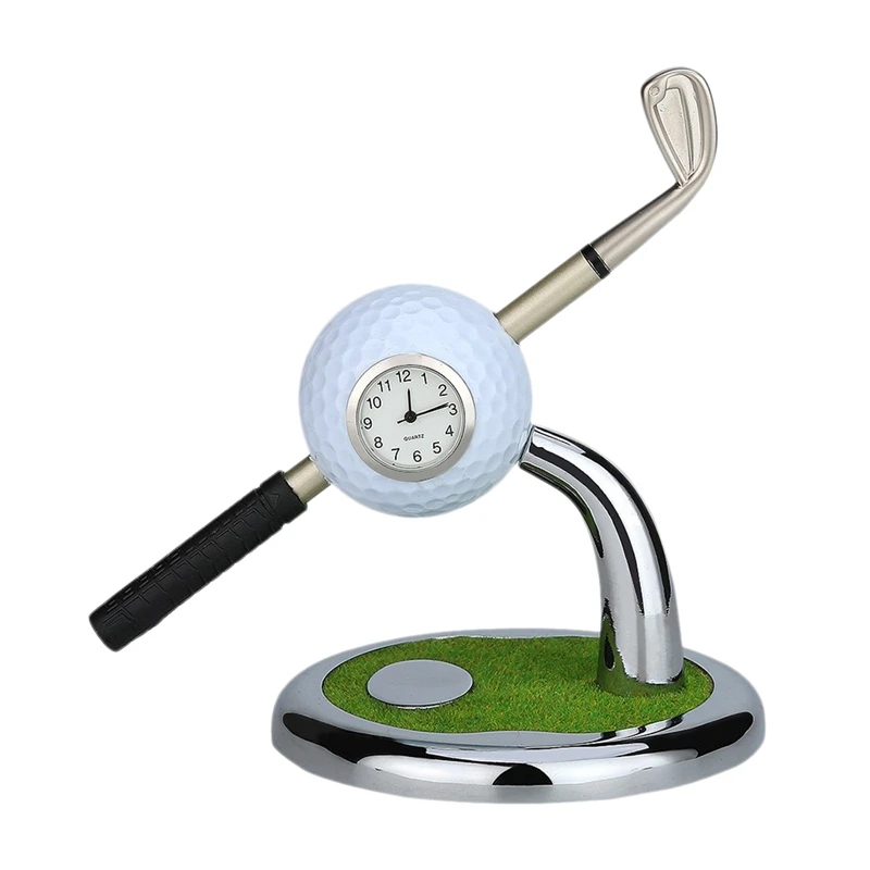 

Mini Desktop Golf Ball Pen Stand with Golf Pens 2-Piece Set Of Golf Souvenir Tour Novelty Gift