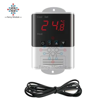 

diymore Thermometer Hygrometer AC 110 -220V LED Display Temperature Humidity Controller with Sensor Probe for Aquarium Incubator