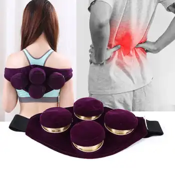 

Adjustable Smokeless Moxibustion Bag Clearing Damp Copper Moxa Therapy Box Purple Body Care Tools