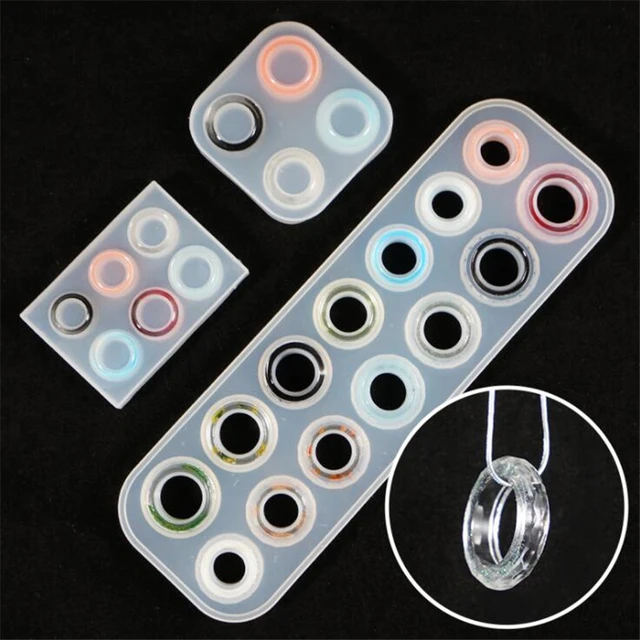 3D Resin Molds Silicone, Resin Ring Mold for Epoxy Resin, Diamond Rings  Molds With 14 Different Sizes for DIY Crafts Jewelry Making 