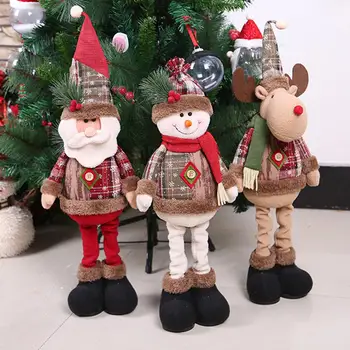 

New 2019 Merry Christmas Ornaments Christmas Gift Santa Claus Snowman Tree Toy Doll Hang Decorations For Home Enfeites De Natal