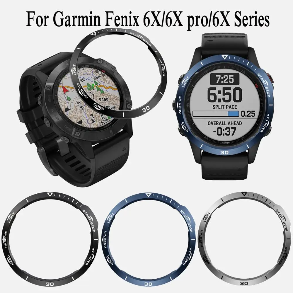 

Metal Bezel Ring Case For Garmin Fenix 6X Watch Styling Frame Cover Protection For Garmin Fenix 6X Pro/6X GPS/6X Sapphire GPS