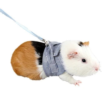 

Small Pet Outdoor Walking Harness Vest Leash Set For Rabbit Ferret Guinea Pig Bunny Hamster