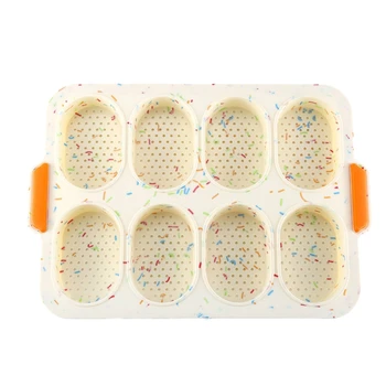 

Baguette Baking Tray Non-Stick Perforated Pan Loaf Baking Mould for Baking French-Bread Breadstick and Bread Roll-Beige