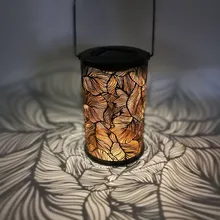 Садовое украшение на солнечных батареях на открытом воздухе Водонепроницаемый металлический газона украшение с огоньками рождественские украшения для дома теплый желтый светильник на солнечной батарее