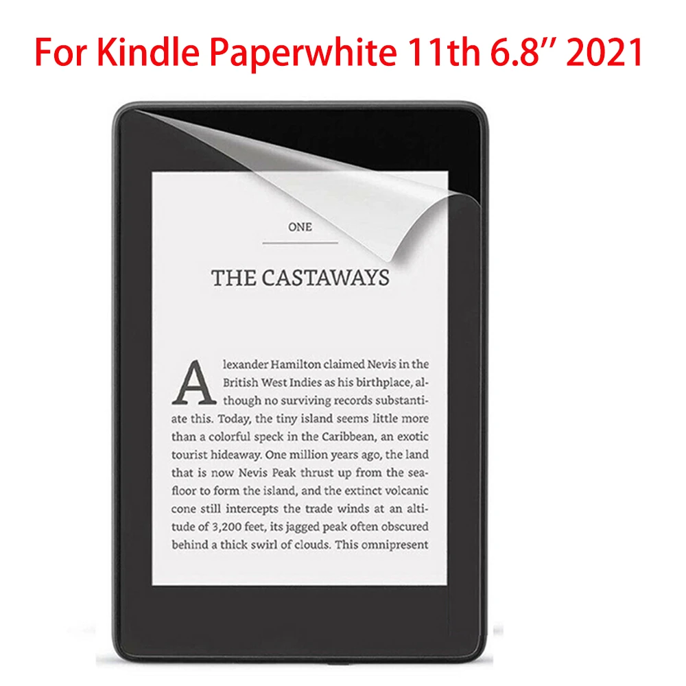 3 adet yumuşak ekran koruyucu Kindle Paperwhite için 11th 6.8 inç nesil 2021 koruyucu koruyucu şeffaf Film Kindle Paperwhite için