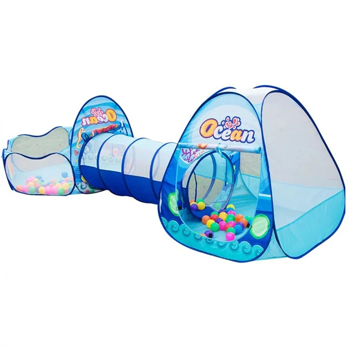 3 шт./компл. детская палатка Типи бассейн с шариками для детей Портативный Детские Wigwam игровой домик с ползать детские носки детские океан шариками вигвама - Цвет: WJ0006OCEAN