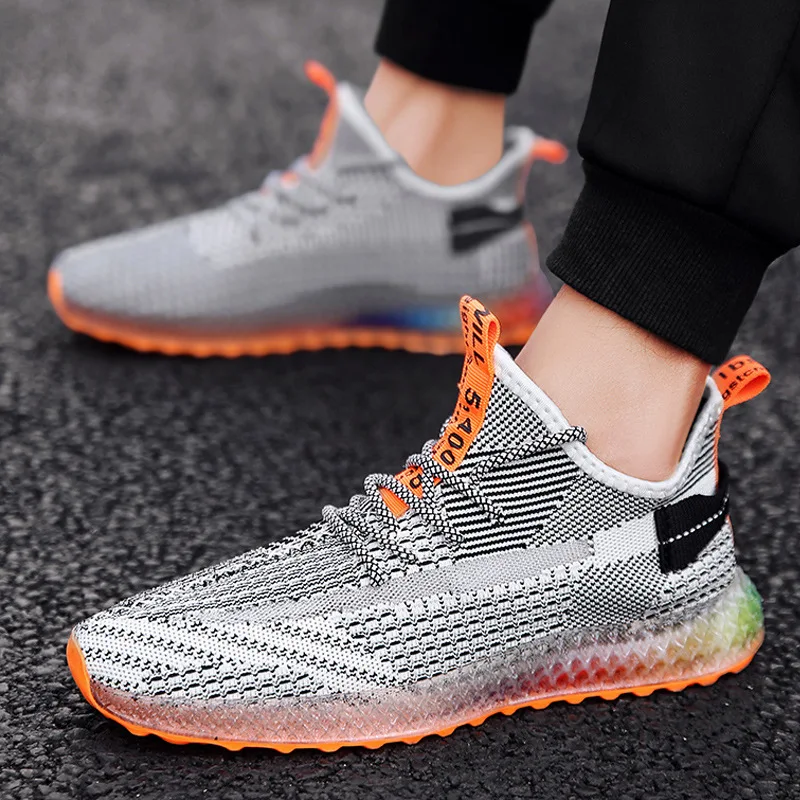 

2019 Summer New Style MEN'S SHOES Breathable Fly Netting Surface Trendy Shoes Trend Korean-style Versatile Running Shoes Mesh Sh
