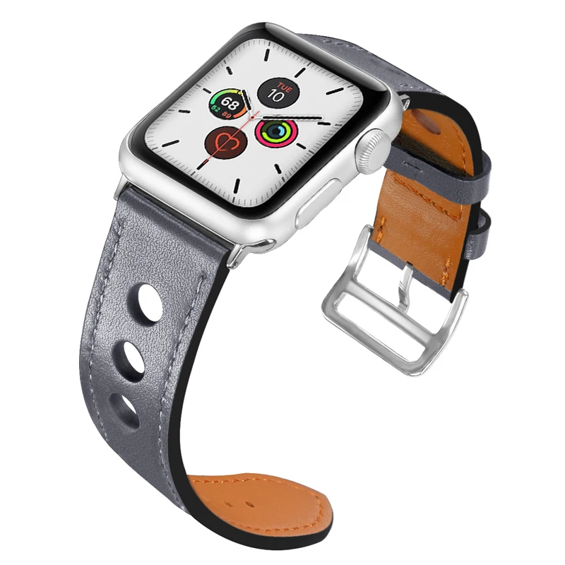 Кожаный ремешок для apple watch band 5 4 44 мм 40 мм correa iwatch 3 2 42 мм 38 мм браслет для часов apple watch 4 5 Аксессуары