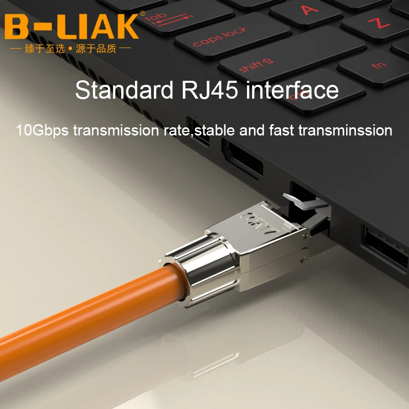 B-liak Rj45 8p8c Stp Shielded Field Connector - Rj45 Termination Plug For  Cat.6a/7 23awg Solid Installation Cable - Pc Hardware Cables & Adapters -  AliExpress