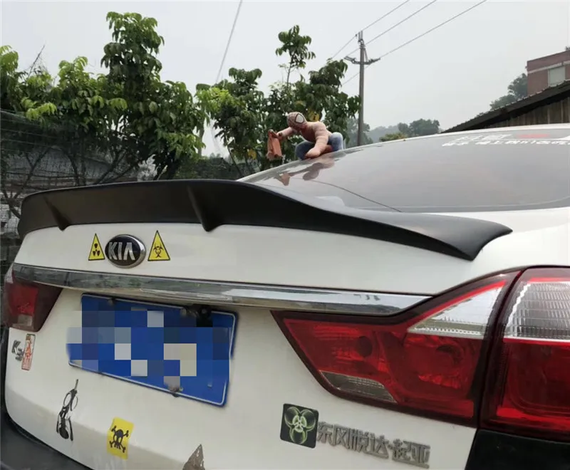for Kia K3 spoiler high quality carbon fiber / FRP material primer car rear wing spoiler