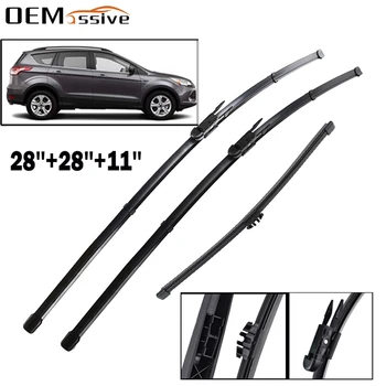 

3Pcs Front Rear Windshield Windscreen Wiper Blades Set For Ford Mondeo Kuga Escape Fusion 2015 2016 2017 2018 2019