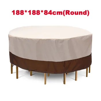 

3 Shapes Waterproof Outdoor Garden Patio Furniture Covers Rain Snow Chair Covers for Sofa Table Chair Dust Proof Cover