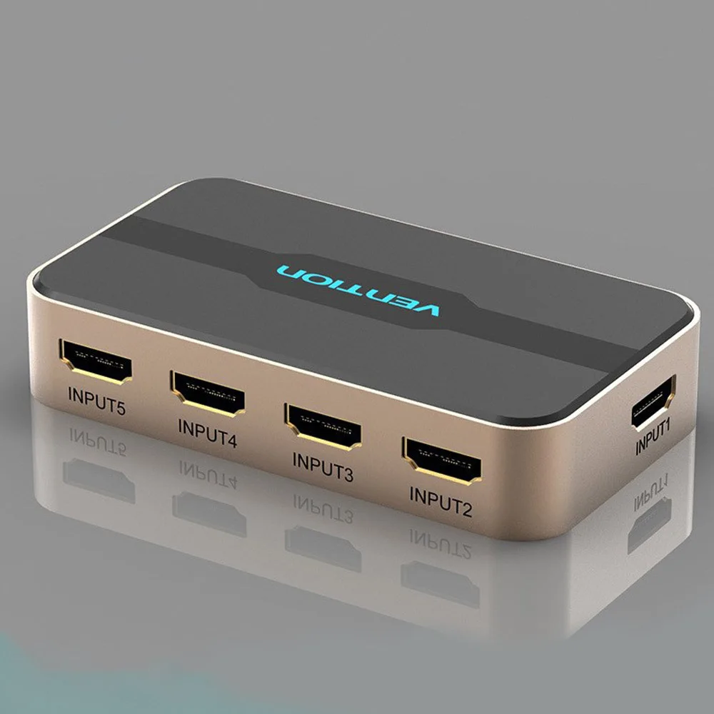 HDMI разветвитель концентратор 3/5 вход 1 выход HDMI коммутатор для xbox 360 PS4 Smart Android HDTV 4K HDMI адаптер с пультом дистанционного управления