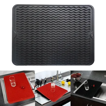 

Silicone Table Placemat Premium Heat Resistant Drying Mat Tableware Dishwasher Dish Cup Cushion Pad Dinnerware Table Mat