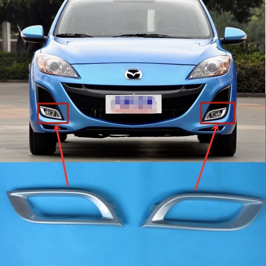 Аксессуары для автомобиля детали кузова крышка противотуманной фары Серебряная